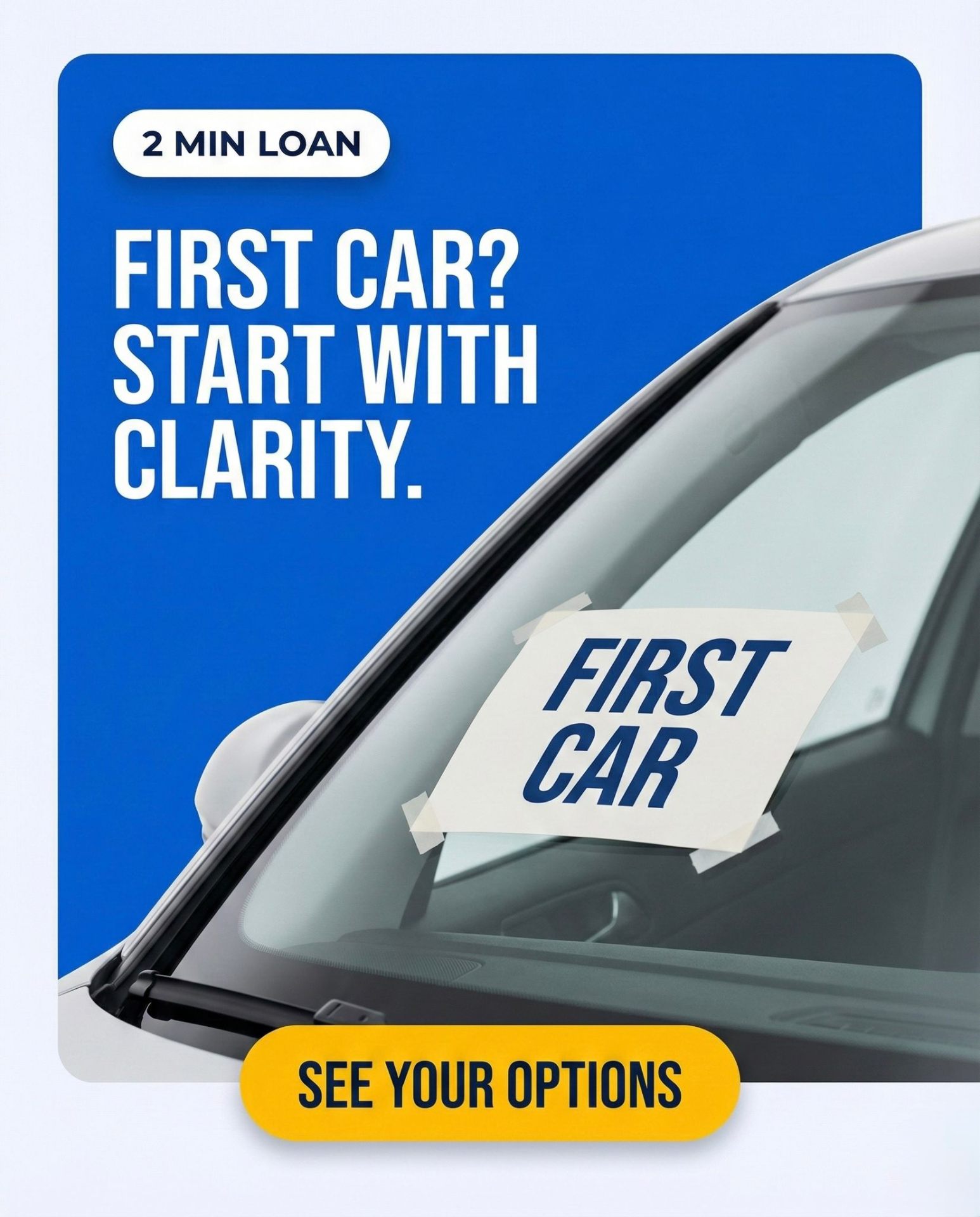 First Car? Start with Clarity — first-time buyer