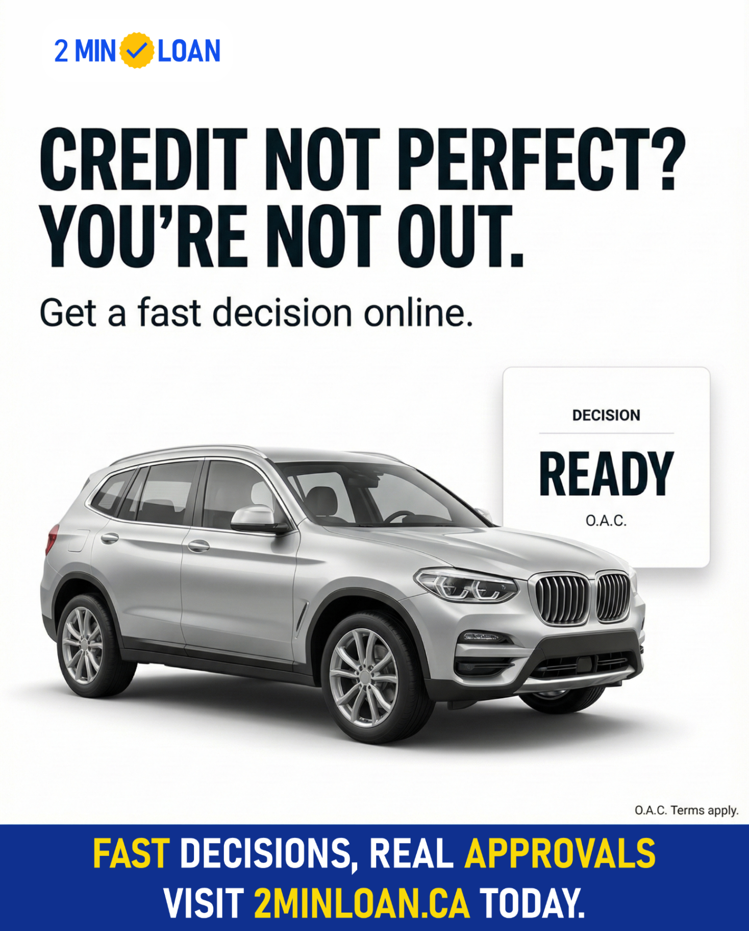 Credit Not Perfect? You're Not Out — proof frame