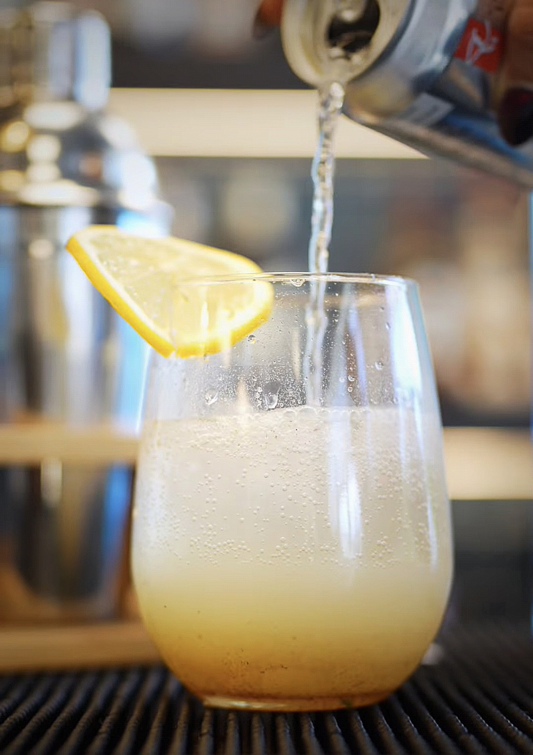 House-shaken sparkling lemonade