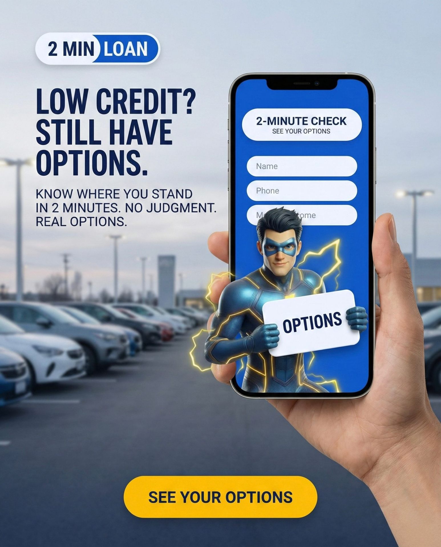 Low Credit? Still Have Options — mobile-first